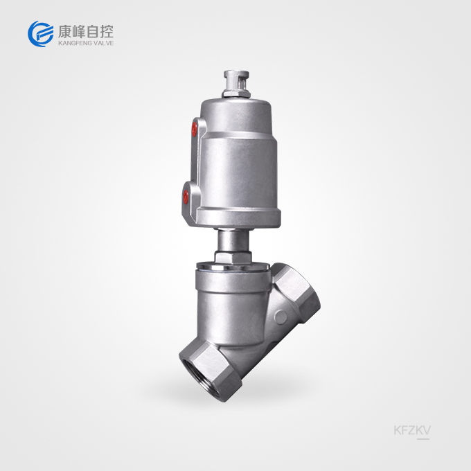氣動螺紋角座閥